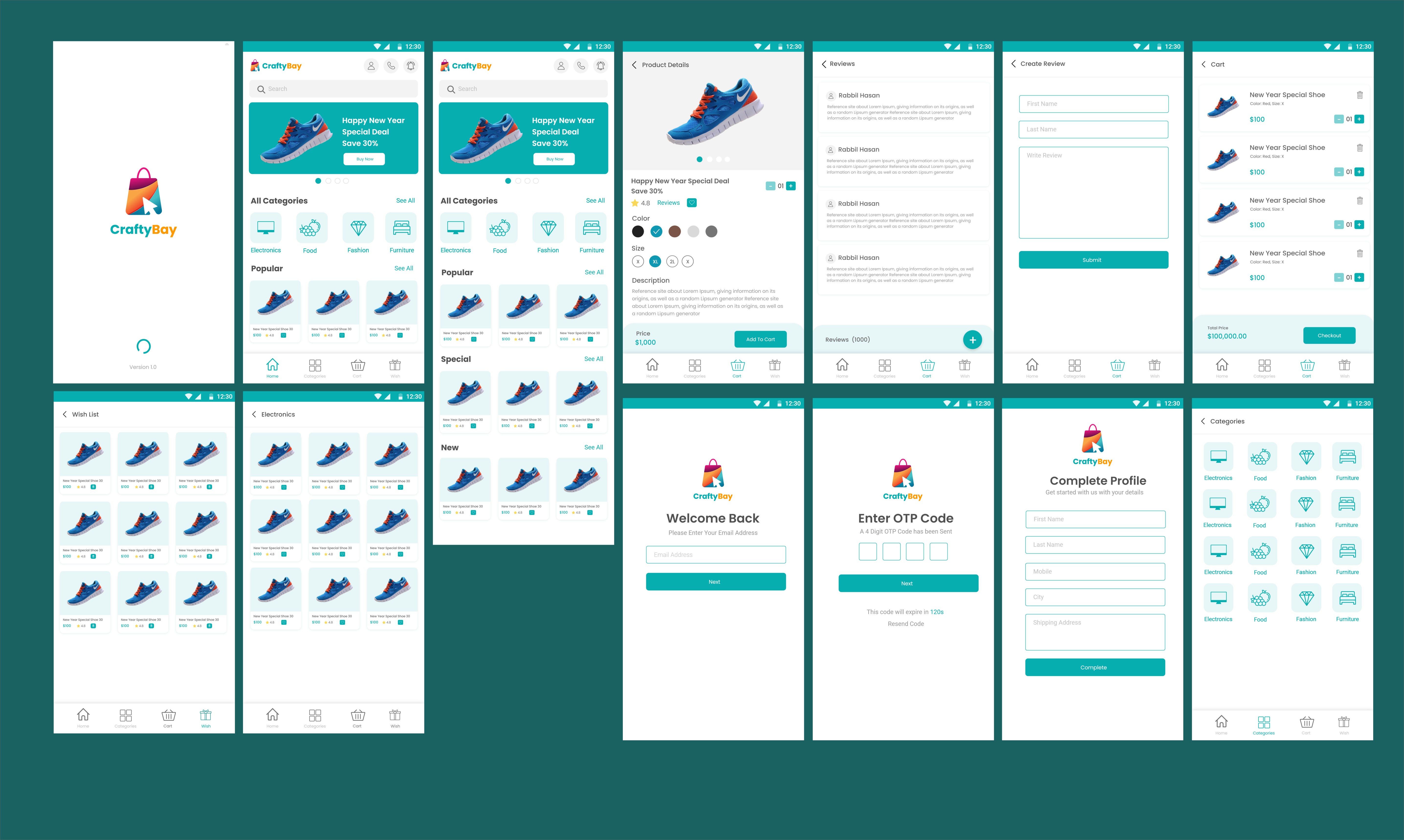 Crafty Bay E-commerce App